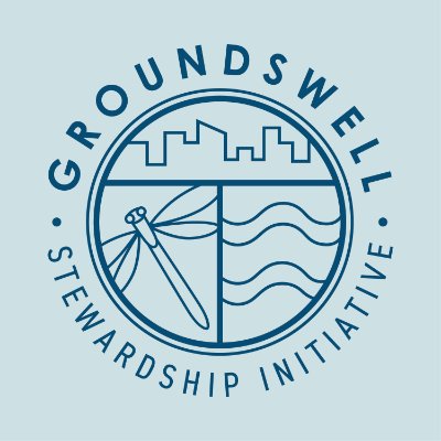 Groundswell Stewardship Initiative Logo on light blue background